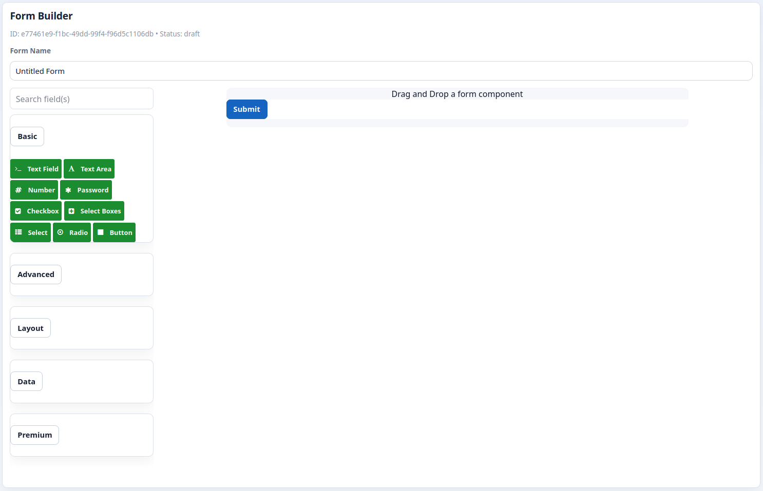 Form builder screenshot thumbnail